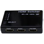 HDMI 4K SWITCH 51 της Pro.fi.con άριστης ποιότητας επιλογέας 5 input Ultra HD V2.0 επαγγελματικού επιπέδου πέντε εισόδων τηλεχειριζόμενος και χειροκίνητος